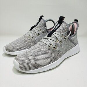 Adidas Cloudfoam Pure SPW Shoes Gray Knit Lace-Up Sneakers Womens 7.5